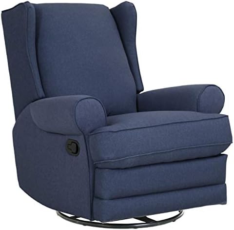 Brand – Stolac s blagim okretati sjedalo Ravenna Home Manning, 34,6 cm, Plavi