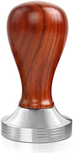 Шпалоподбойка za kavu UEVINER 51 mm od Nehrđajućeg Čelika i ručka od prirodnog Drveta,Barista Шпалоподбойка