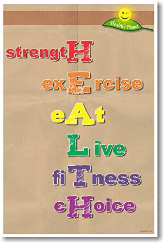 ZDRAVLJE - Snaga, vježbe, Hrana, Život, Fitness, Izbor - NOVI poster o zdravlju i prehrani