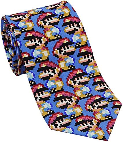 Muški svilenih kravata za video igre-vodoinstalateri s пикселизацией Josh Baja Napravio u SAD-u
