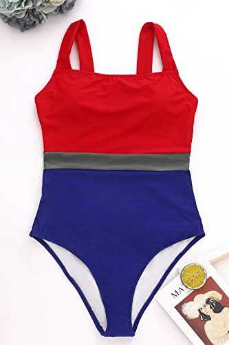 ZINPRETTY Ženski Sportski jednodijelni kupaći Kostim sa visokim strukom Kupaći kostim Tommy Control Kupaće kostime sa visokim cutaway Klasicni