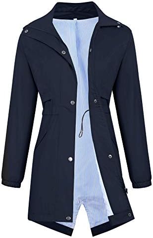Ženski ogrtači Avoogue Vodootporne s visokim strukom, prozračna jakna za sve vremenske uslove, duga