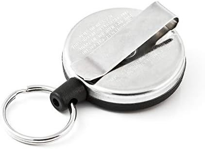 Originalni Pull-privjesak za ključeve KEY-BAK sa crnim prednje ploče, čelik клипсой za pojas i разъемным prstenom
