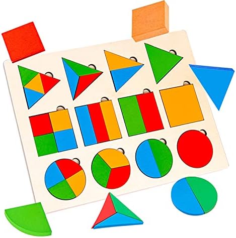 Drvene puzzle za djecu - Sortiranje igračaka za polaganje, Zagonetka u obliku stabla, Edukativne Geometrijski