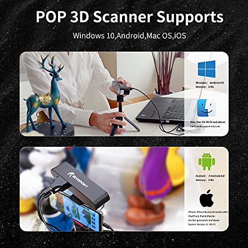 Prijenosni 3D skener Revopoint POP gramofon za držača mobilnog telefona