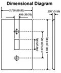 Zidno kućište uređaj za uključivanje Leviton 80701-GY 1-Gang, Standardne veličine, Termoplastičnog Najlon, Nosač
