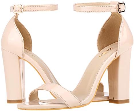 ZriEy / ženske sandale na masivnim petu cipele s remenčićima na visoku petu s remenom na щиколотке, sandale s otvorenim vrhom, večernje vjenčanje trendy cipele