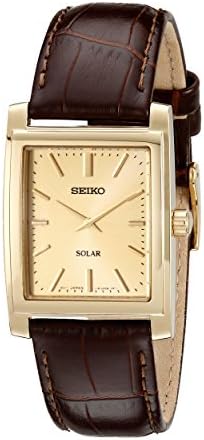 Muški ručni sat Seiko SUP896 od золотистой i smeđe kože na sunčeve energije SUP896