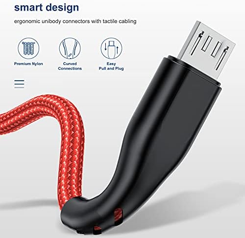 Kabel Micro USB(3 kom 6 metara), Punjač za Android telefona, u trajanju 6-noga kabel od najlona оплеткой, 6-noga