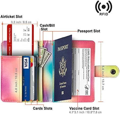 Putovnica i nositelja kartice za cjepivo Torbica za putovnice od umjetne kože Od Torbicu za žene i za muškarce