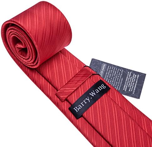 Barry.Wang Jednostavne muške kravate za vjenčanje poslovanja, maramicu, manžete, set tie-Čvrste boje