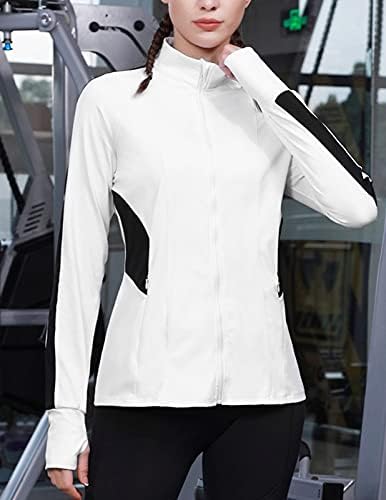 JACK SMITH Ženske sportske jakne za trčanje u punoj munje Jednostavan poligon sportska jakna Slim Fit Sportska
