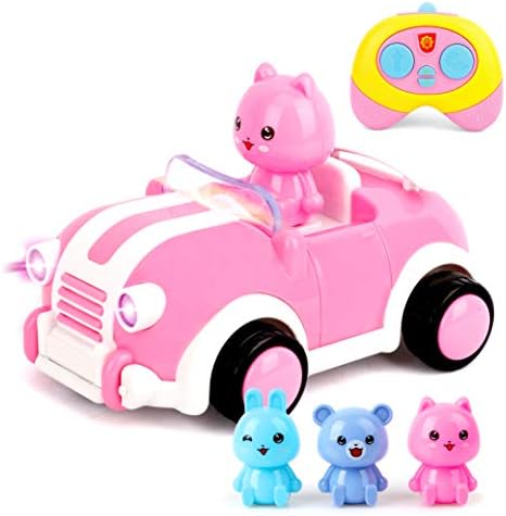 Crtani film pink Automobil sa Daljinskim upravljačem,Električni radio kontrolirani RC Trkaći autić s Glazbenim