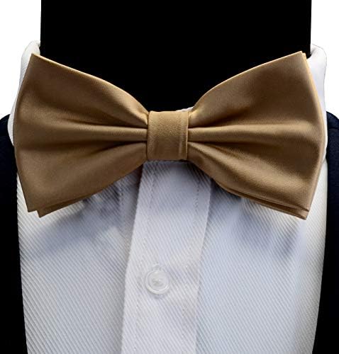 Muški однотонный dual kravata GUSLESON, pre zavezan dva puta, i skup manžete s trga džep i poklon kutiji