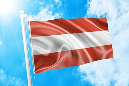 DMSE Austrija Austrijska Zastava je Trotraka 3X5 Metara Ft Poliester 100D Zastava je Otporan na UV zračenje