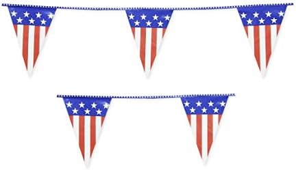 4. srpnja Banner s Američkom zastavom, Zastave s trokutasti zvijezdama i prugama SAD,Zastave-zastavice,Banneri