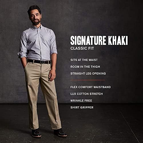 Muške hlače-rastezanje Dockers classic cut, branded pamučne hlače protežu Kaki Suite