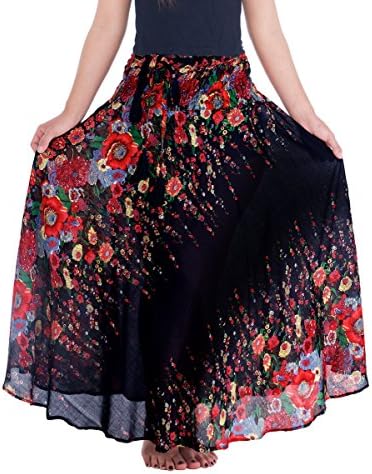 Lannaclothesdesign Ženska 37 Duga Maxi suknja u boemskom stilu, u stilu ciganske Hipiji