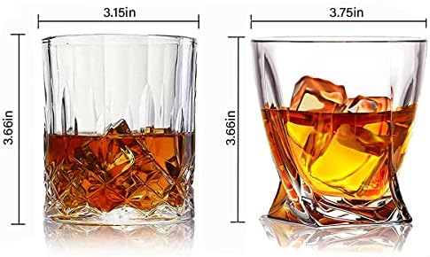 Čaše za viski 10 Unci, a 11 0 oz/ Starinski Set Čaša za viski od 6/Čaše za viski u baru / Idealne Čaše za Viski/Burbon/