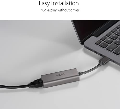 USB-ac adapter za ASUS 2.5 G Ethernet (USB-C2500) Žična mrežna veza s lokalnom mrežom za Mac OS, Linux, Windows,