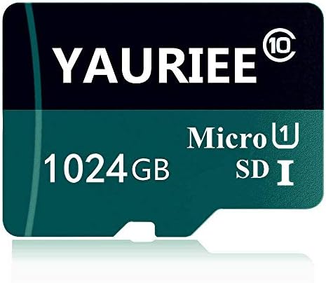 YAURIEE 1024 GB Micro SD Kartica, Brzi memorijska Kartica klase 10 SDXC kartica Kapaciteta 1 TB i s SD Adapterom