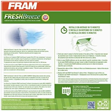 Filter zraka kabine FRAM Fresh Breeze s hranom sode bikarbone Arm & Hammer, CF10935 za neke automobila Mercedes-Benz,