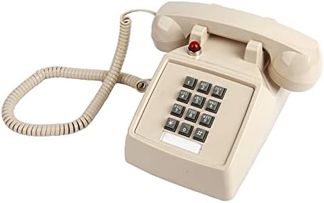 Однолинейный Žičani Stolni telefon s crvenim svjetlom, Retro telefon s vrlo glasna zvonjava, Fiksni fiksni telefon