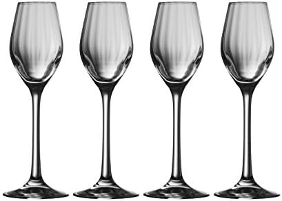 Galway Crystal Эрн Krivovjerje/Liker (Set od 4) Čaše za vino-čaše, Prozirna