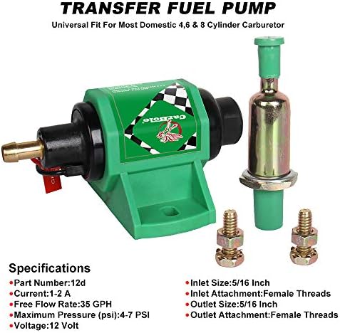 Pumpa za transport dizelskog goriva 4-7 funti po kvadratnom inču 35 g / h 12 U Pumpu za Gorivo 5/16, Ulaz i