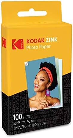 Foto papir Kodak 2x3 Premium Cink (100 Listova) Kompatibilnost s kamerama i pisačima Kodak PRINTOMATIC, Kodak