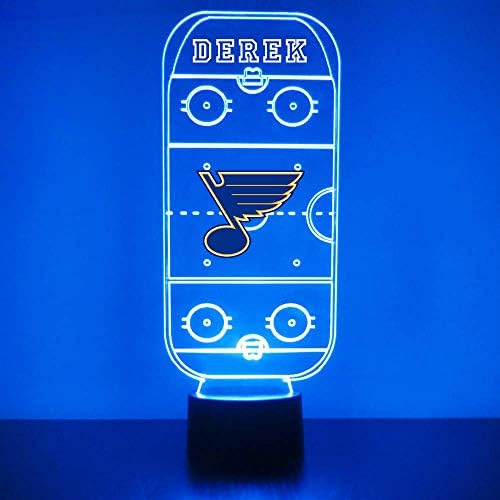 Slr čarobna svjetiljka za hokej klizalište / Noćni svjetlo - Led - Personalizacija besplatno - S licenciranom