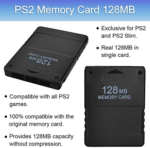 Žični Kontroler TFSeven za PS2 Playstation 2 Dual Shock + 128 MB Brzu memorijsku Karticu za Igre + Adapter za