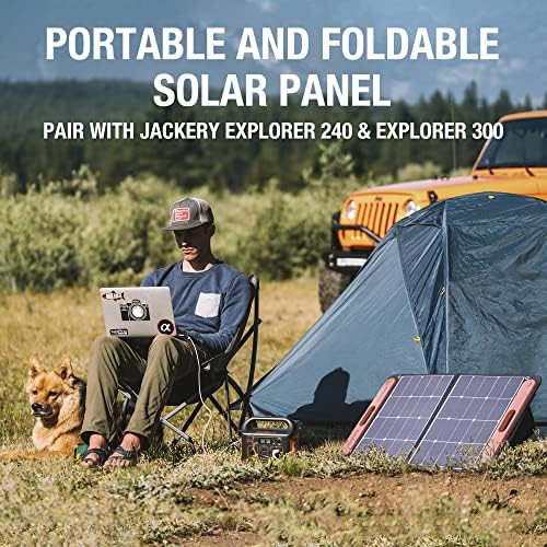 Solarni panel Jackery SolarSaga 60 W za Explorer 160/240/500 kao Prijenosni Solarni Generator, Prijenosni pregibno