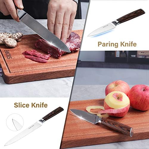 Set kuhinjskih noževa SanCook,Kuhinja i Blagovaona set Japanski Kuhar Nož od visoko ugljičnog Nehrđajućeg čelika
