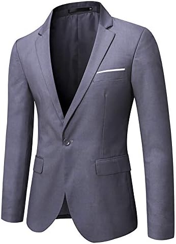 WULFUL Muški приталенный odijelo na jedan preklopni od 3 komada Blazer Haljina Poslovna Vjenčanje college Jakna