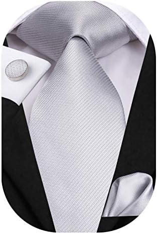 Svilene kravate Hi-Tie za muškarce s trga džep i skup manžete za službene sastanke