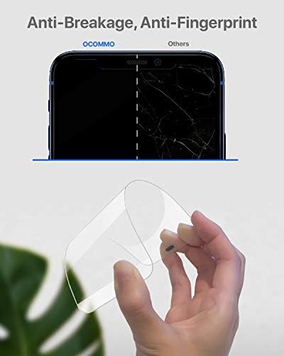 OCOMMO (3 pakiranja) Kvalitetni japanski zaštitni sloj od kaljenog stakla premium klase za iPhone 12 Mini (5,4 cm), potpuna pokrivenost 3D, zaštita od ogrebotina i Zaštita ekrana za iPhone 12 Mini s zabio zaštitom od prašine