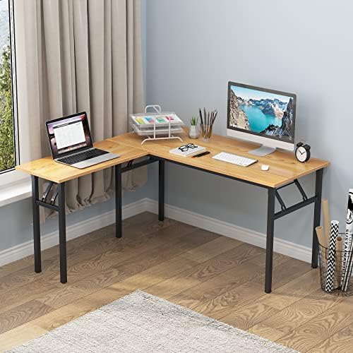 Treba sklopivi L-oblika stol veličine 55 inča x 55 cm, L-spoj na Preklop računalni stol, Sklopivi L-oblika desk