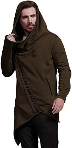 COOFANDY Muška moda majica sa kapuljačom Lagan casual majica pulover s neravnim подолом u stilu hip-hop sa kapuljačom