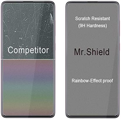 [3 Pakiranje]-Mr. Shield je Dizajniran za Samsung Galaxy A71 5G / Galaxy A71 5G UW [Kraći, pogodan za verziju sa kućištem] [Kaljeno staklo] [Japanska staklo s tvrdoćom 9H] Zaštitna folija za ekran sa doživotnim zamjena