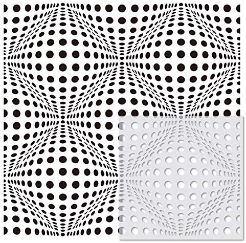 32 Kom. Geometrijske matrice 6 x 6 inča Predlošci za crtanje Matrica Mandalu za Scrapbooking Pločice za keks
