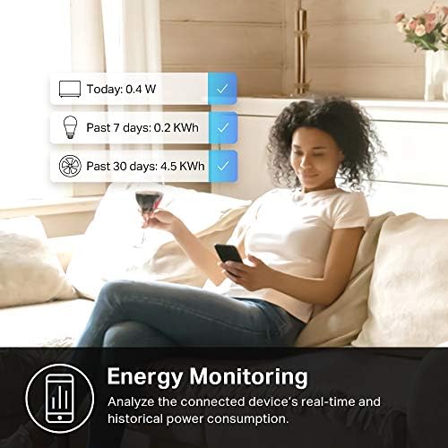 Kasa Smart Plug Mini sa kontrolom energije, Wi-Fi Utičnica za pametne kuće Radi Alexa, Google Home i IFTTT,