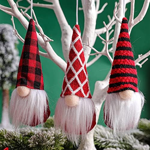Božićno Drvce Visi Skup Patuljaka od 8,Skandinavski Santa Elf ,Božićne Ukrase Patuljaka,Skup Božićnih Pliš ukrasa