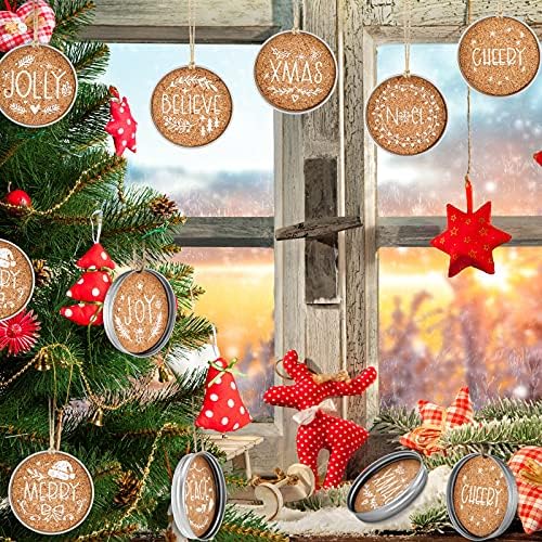 16 Komada Poklopac Božićne banke Zidara Božićne dekoracije Farmera kuće Od pocinčanog metala, Viseće božićnih