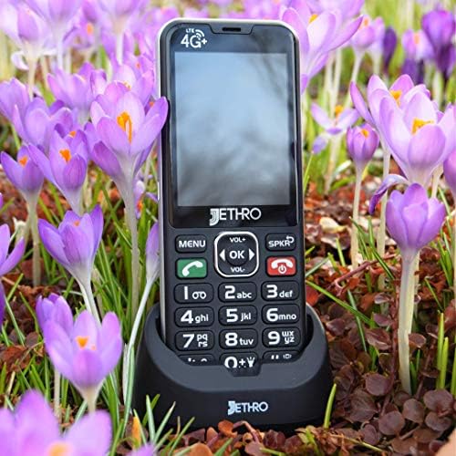 Mobitel Jethro SC490 4G Otključan u stilu bara za starije osobe i djecu, Veliki ekran i velike tipke, Slušni