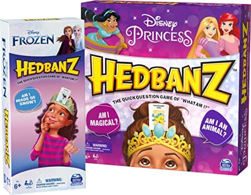Igra Hedbanz Disney Princess smrznute igra Hedbanz u paketu od 2 paketa, Klasična igra s pitanjima za djecu