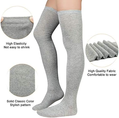 Zando Za žene iznad koljena, visoke čarape do kukova, Velike dimenzije, gamaše, nadkoljenice, pamuk, Cosplay,