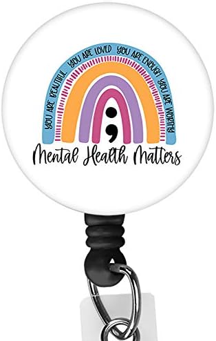 Pitanja Mentalnog zdravlja Podložak ikone za osobne iskaznice s kopčom od krokodilske kože, Ime medicinske Sestre
