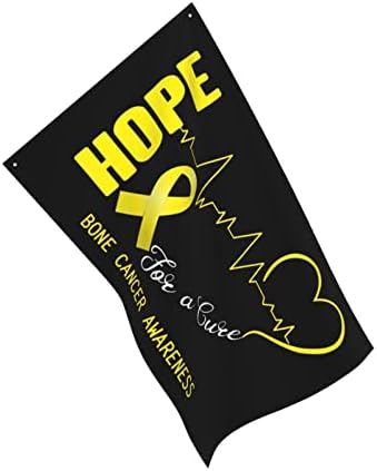 EEOOH Nada za izlječenje od raka kostiju Zastava Svijesti 2.5X4 ft Vanjske Zastave Banner za ukras stranke