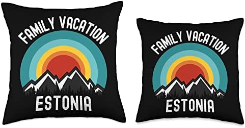 Zabavna Jastuk za obiteljski odmor u Estoniji, Pogodno za obiteljski odmor, 18x18, Šaren